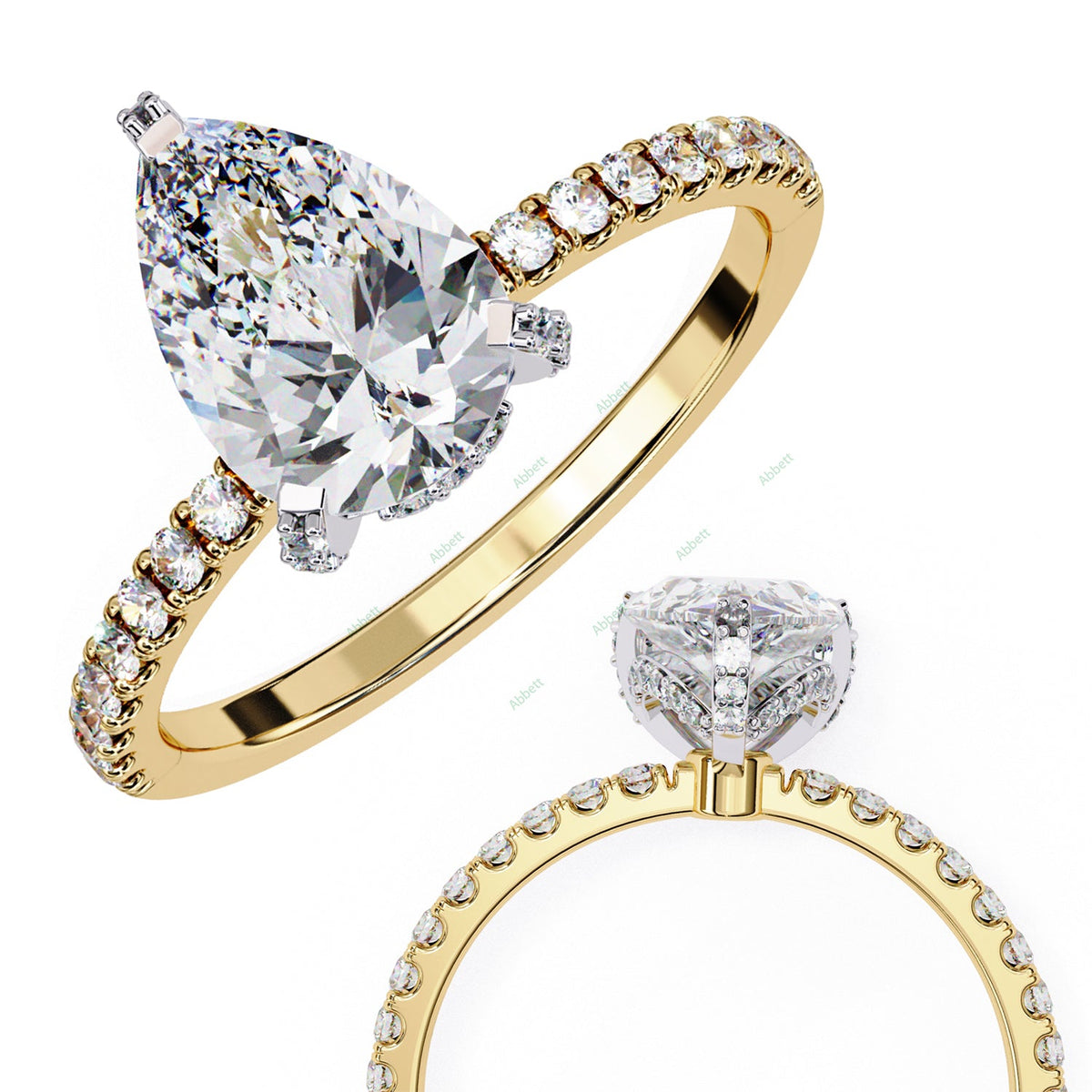 Hidden Halo Engagement Ring ENHI1119