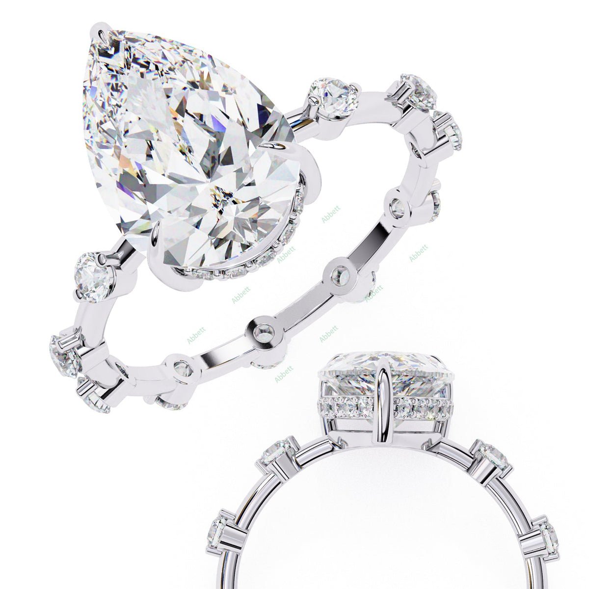 Hidden Halo Engagement Ring ENHI1125