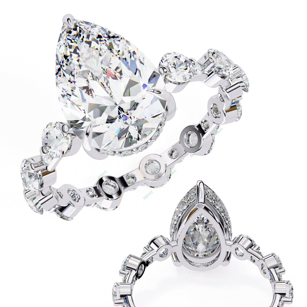 Hidden Halo Engagement Ring ENHI1126