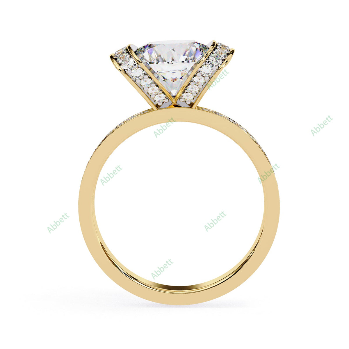 Hidden Accent Engagement Ring ENHI1169