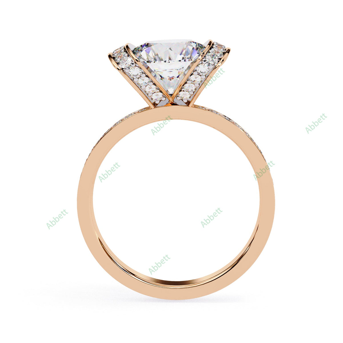 Hidden Accent Engagement Ring ENHI1169