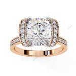 Load image into Gallery viewer, Hidden Accent Engagement Ring ENHI1169