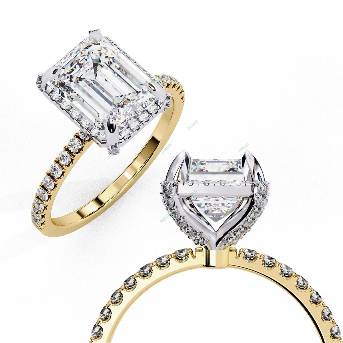Hidden Accent Engagement Ring ENHI1483