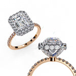 Load image into Gallery viewer, Hidden Halo Engagement Ring ENHI1486
