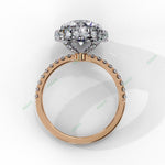 Load image into Gallery viewer, Hidden Halo Engagement Ring ENHI1488
