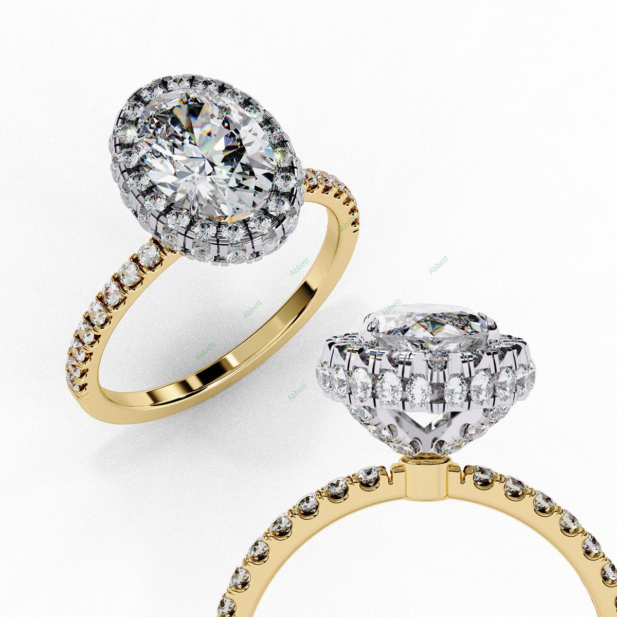 Hidden Halo Engagement Ring ENHI1489