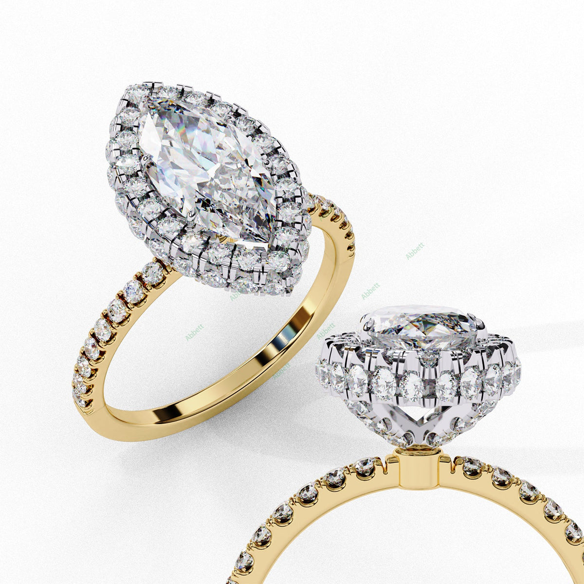 Hidden Halo Engagement Ring ENHI1490