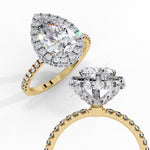 Load image into Gallery viewer, Hidden Halo Engagement Ring ENHI1491
