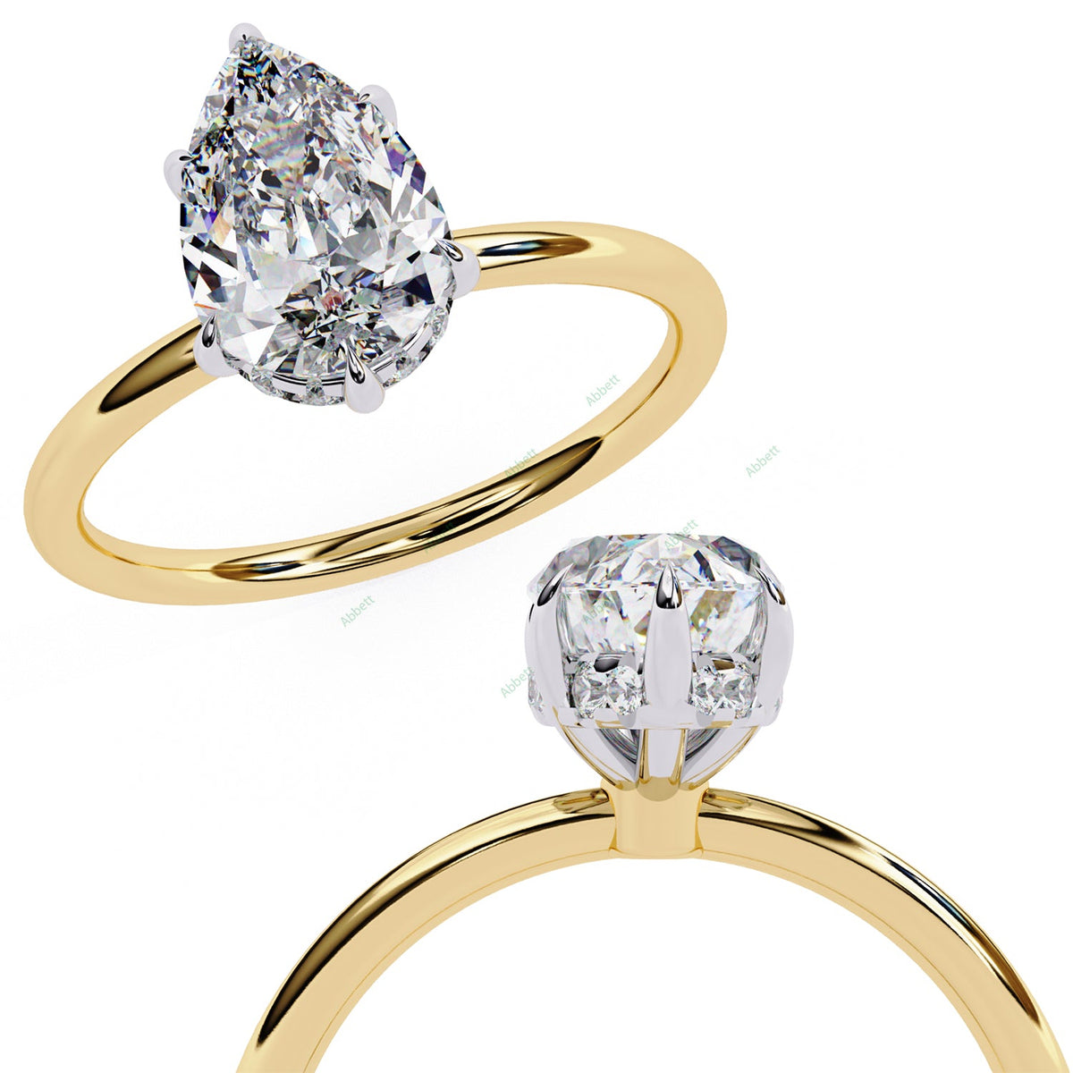 Hidden Halo Engagement Ring ENHI1517