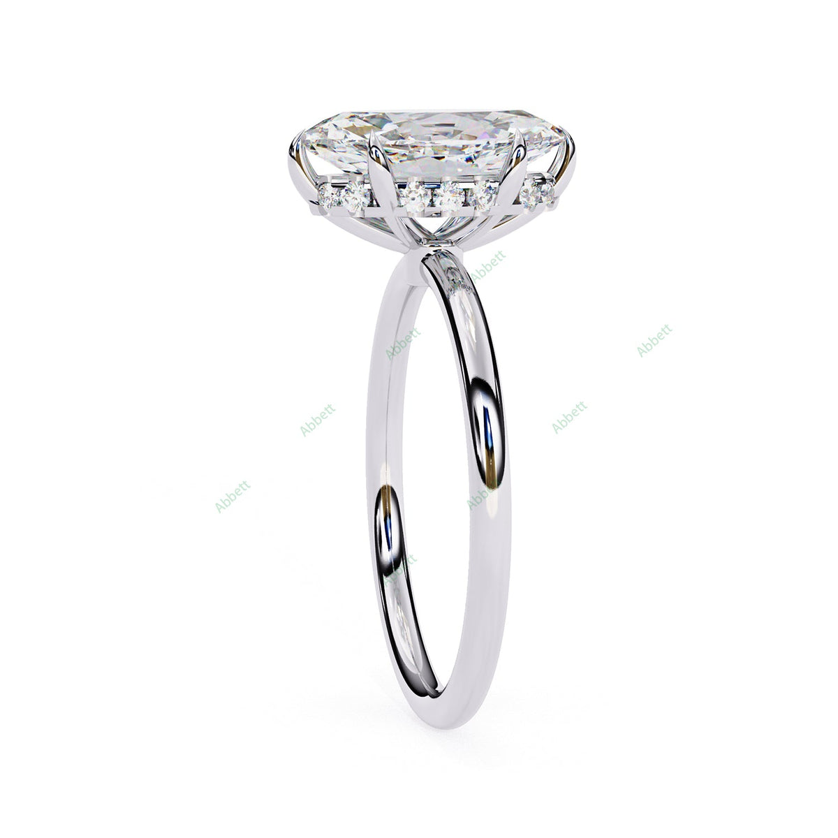 Hidden Halo Engagement Ring ENHI1518