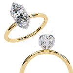 Load image into Gallery viewer, Hidden Halo Engagement Ring ENHI1518
