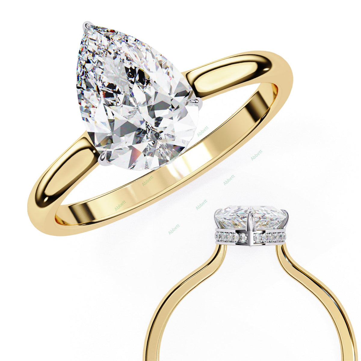 Hidden Halo Engagement Ring ENHI1521