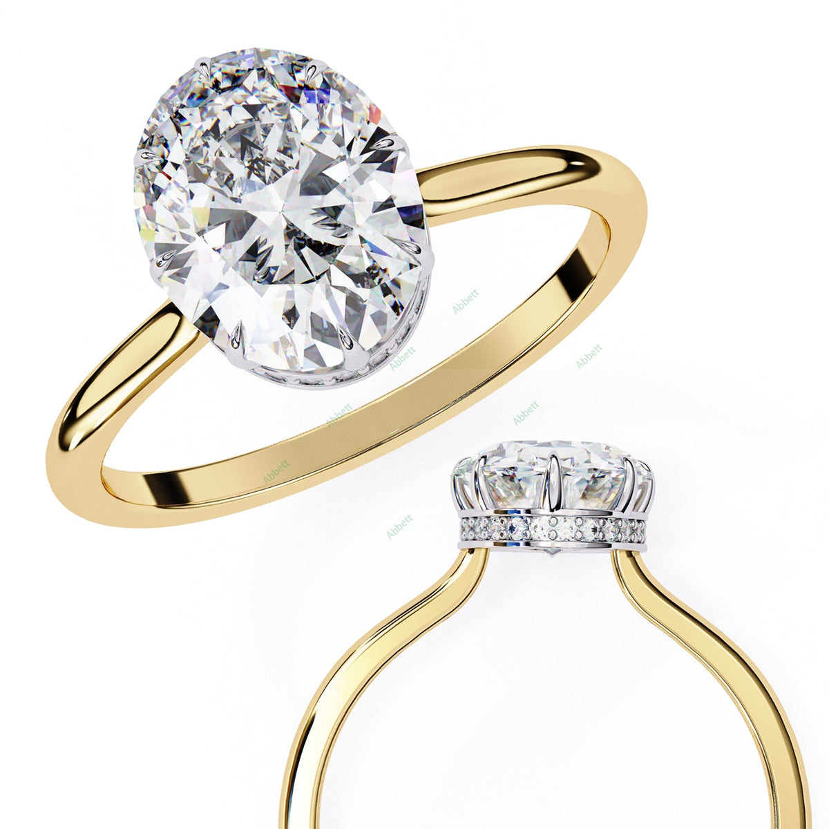 Hidden Halo Engagement Ring ENHI1522