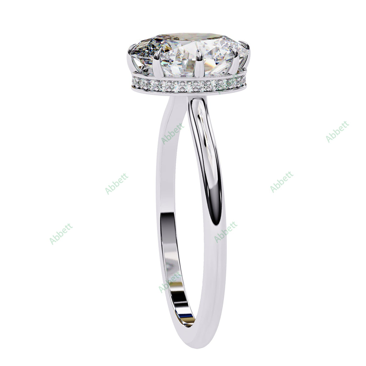 Hidden Halo Engagement Ring ENHI1522
