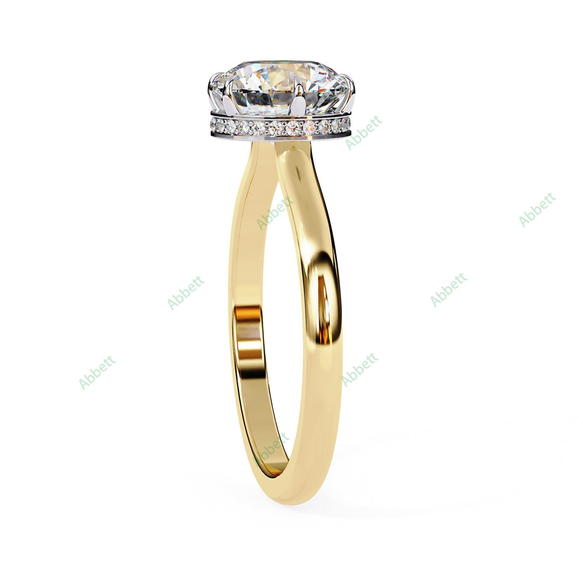 Hidden Halo Engagement Ring ENHI1523