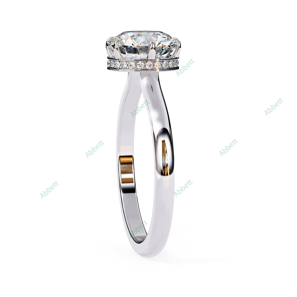 Hidden Halo Engagement Ring ENHI1523