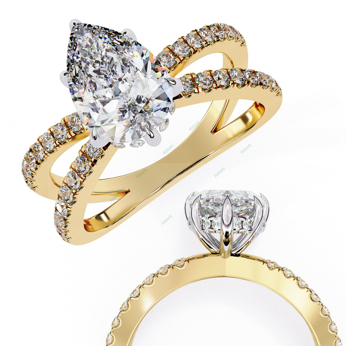 Hidden Halo Engagement Ring ENHI1531