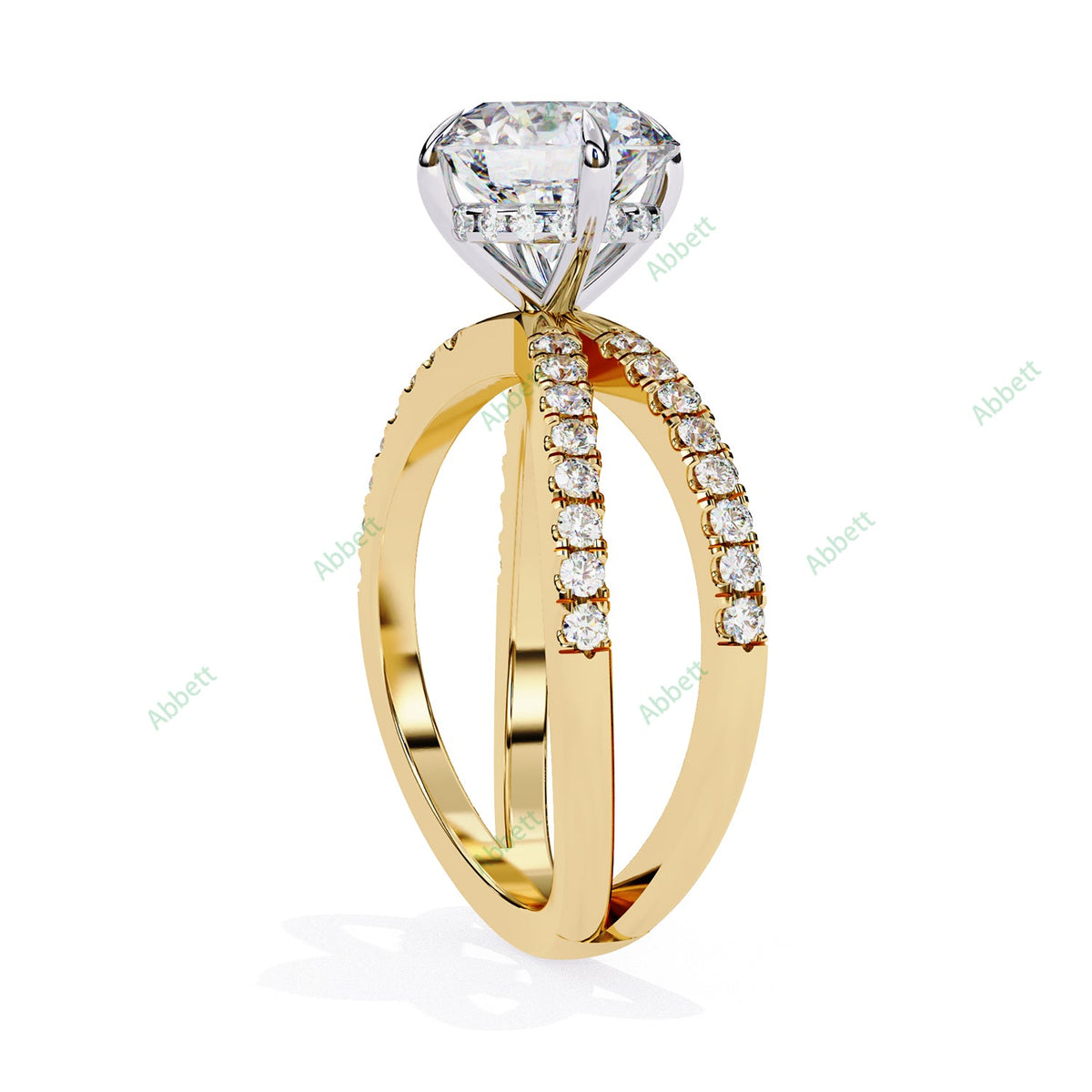 Hidden Halo Engagement Ring ENHI1532