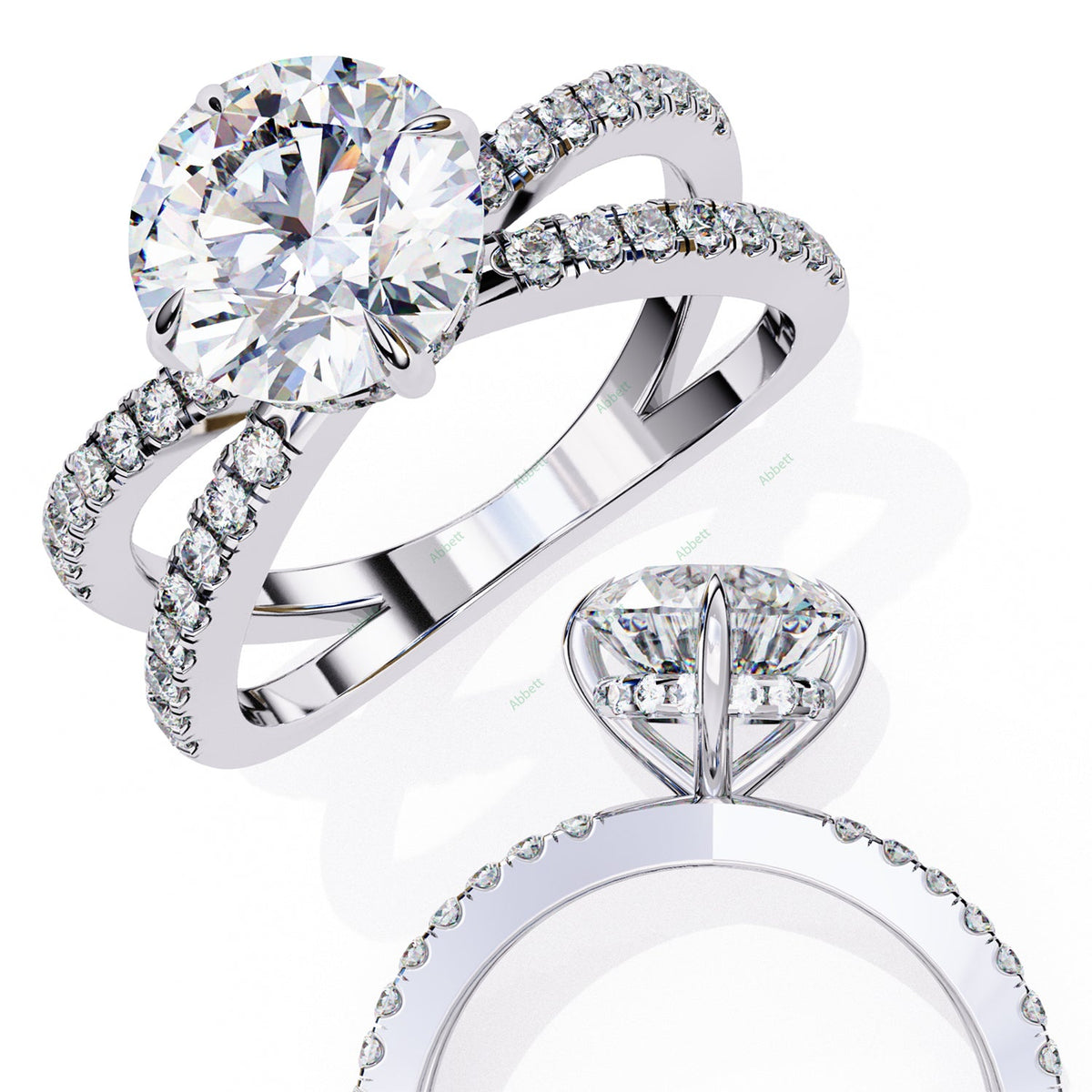 Hidden Halo Engagement Ring ENHI1532