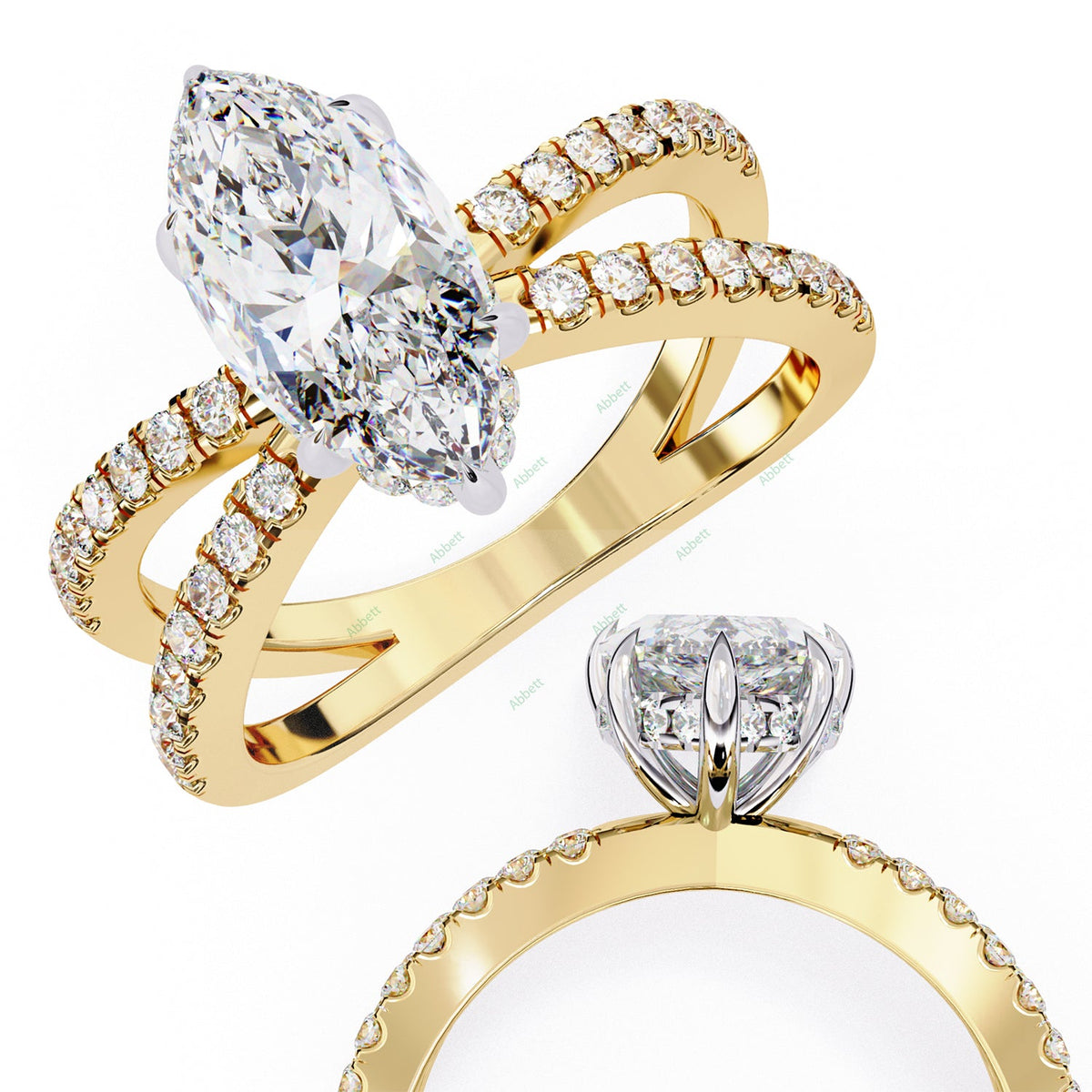 Hidden Halo Engagement Ring ENHI1533