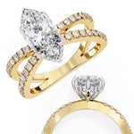 Load image into Gallery viewer, Hidden Halo Engagement Ring ENHI1533
