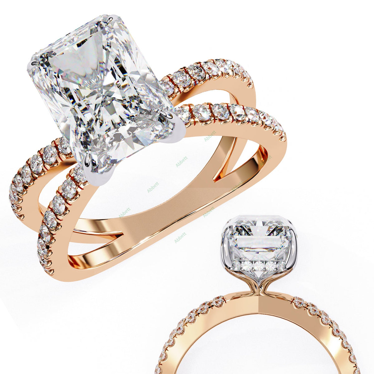 Hidden Halo Engagement Ring ENHI1534