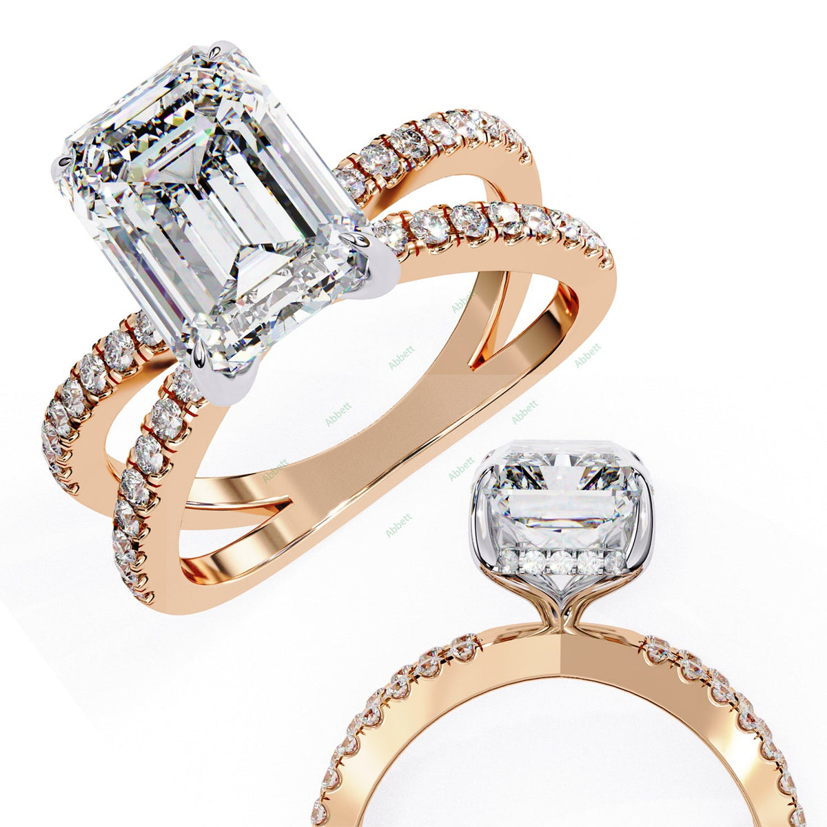Hidden Halo Engagement Ring ENHI1535