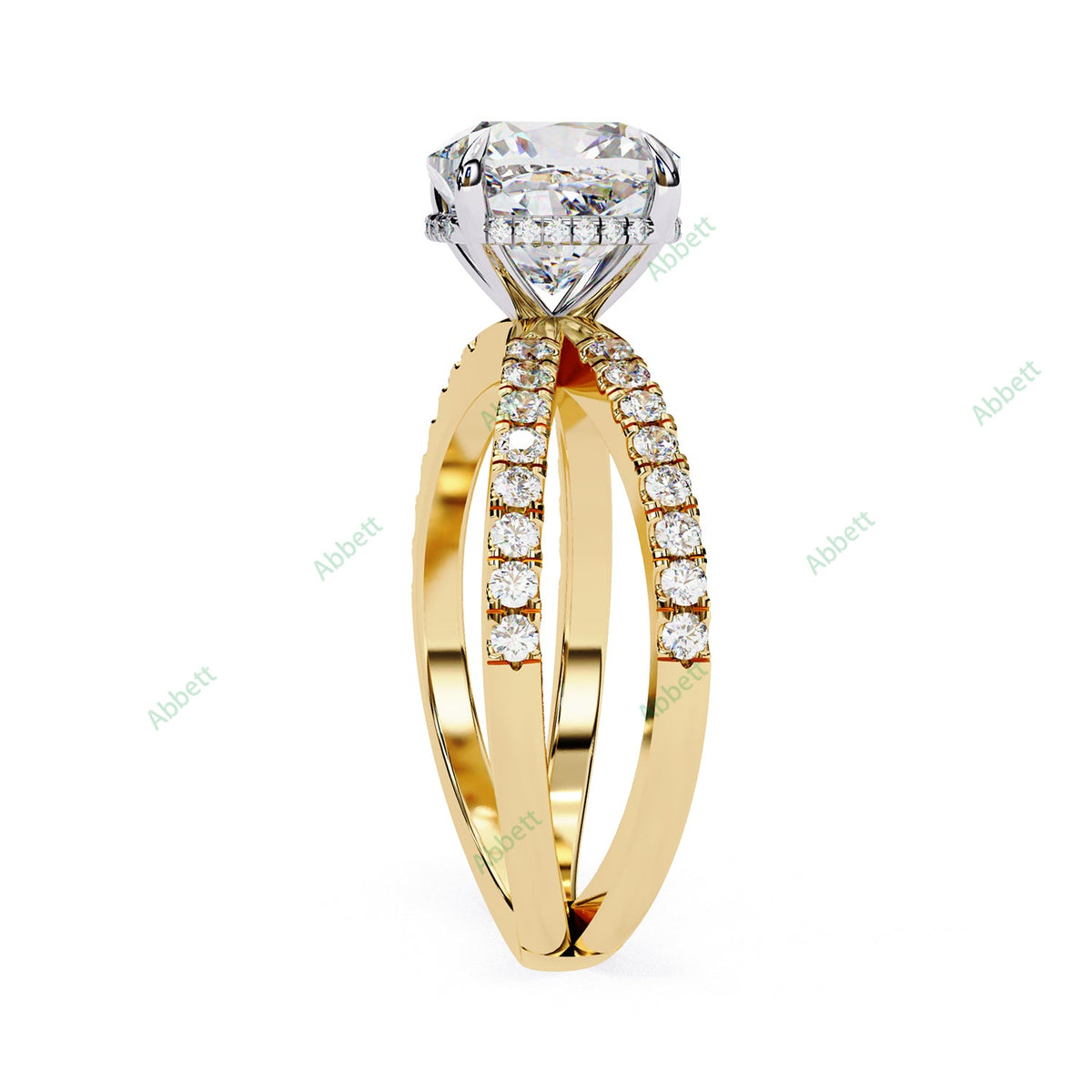 Hidden Halo Engagement Ring ENHI1536