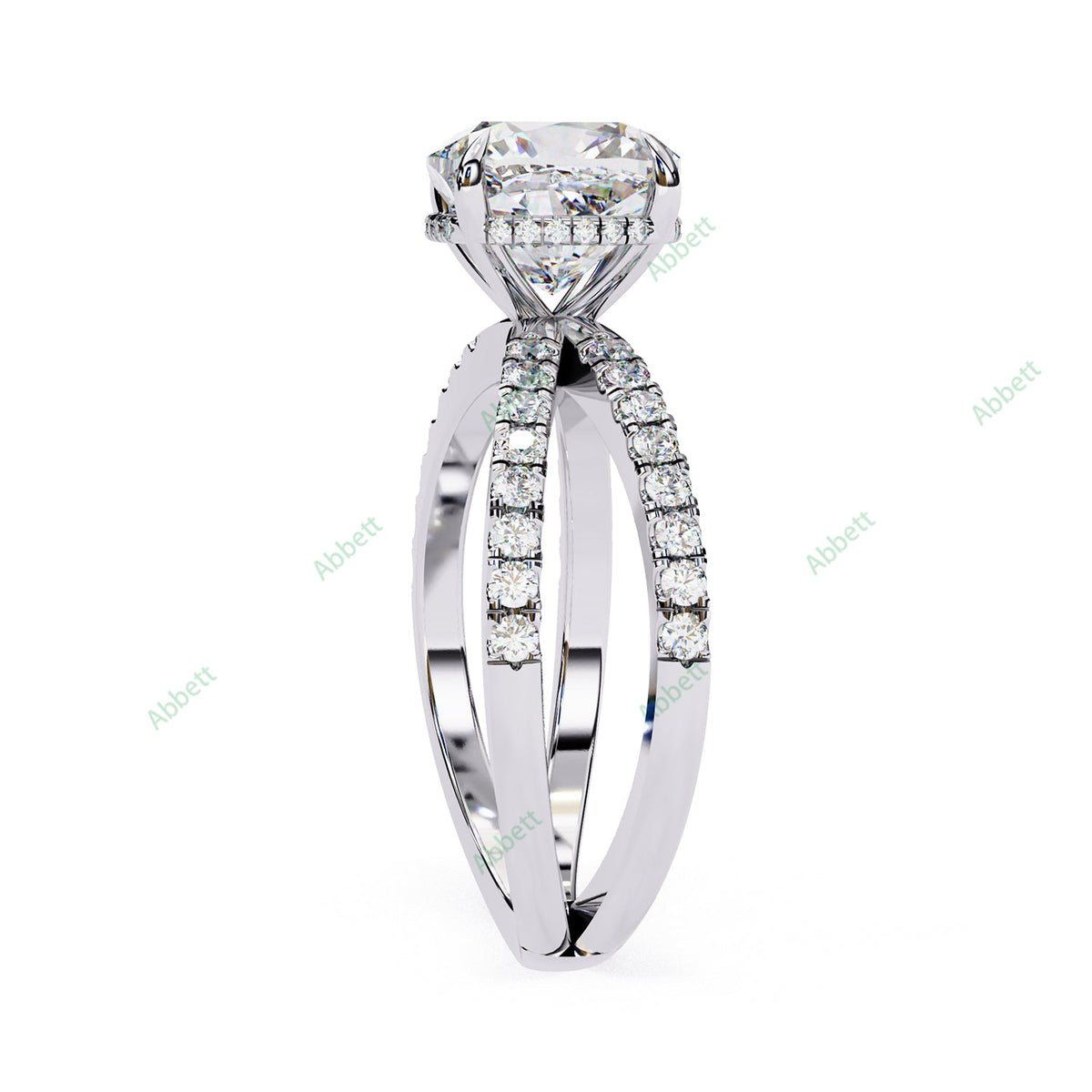 Hidden Halo Engagement Ring ENHI1536