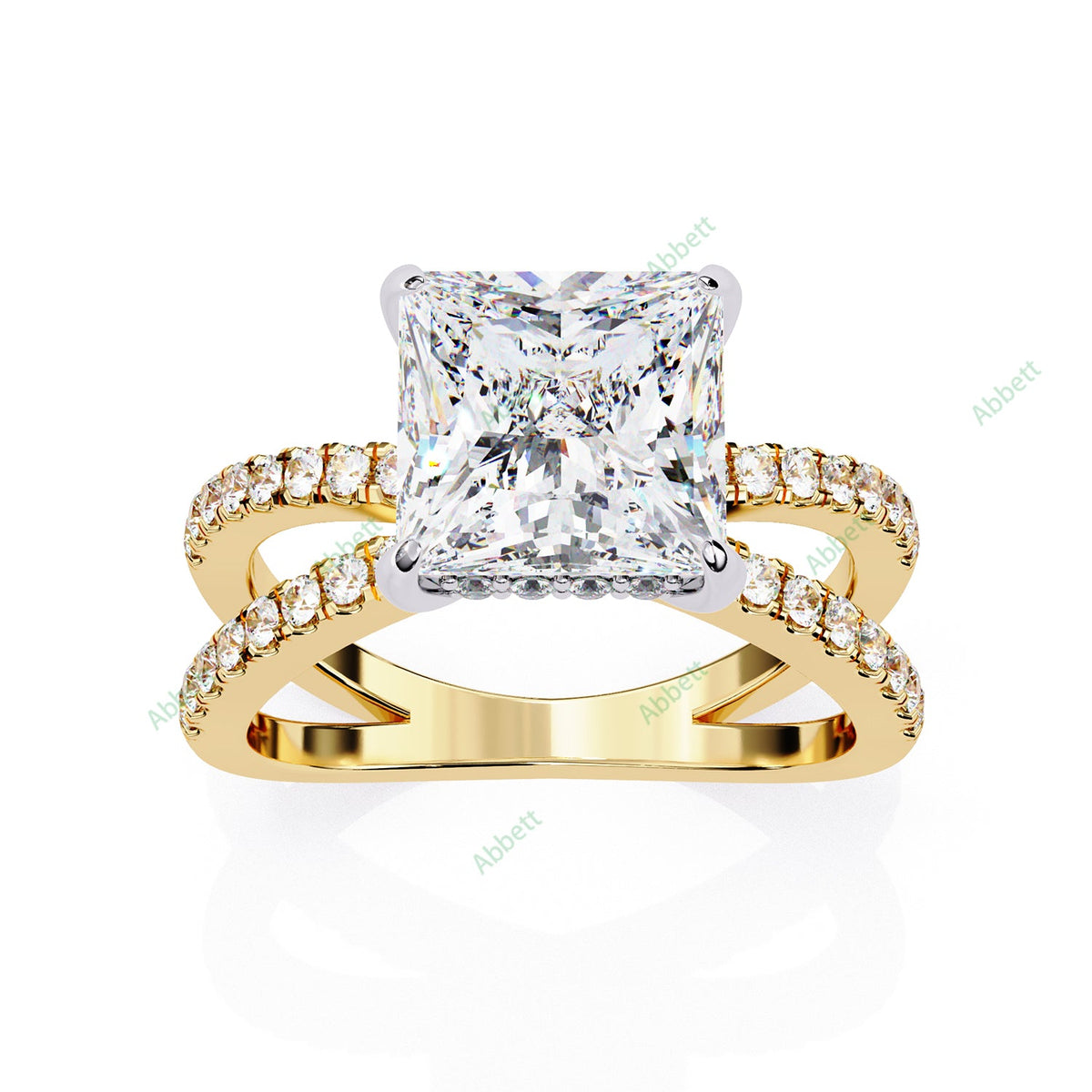 Hidden Halo Engagement Ring ENHI1537
