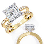 Load image into Gallery viewer, Hidden Halo Engagement Ring ENHI1537
