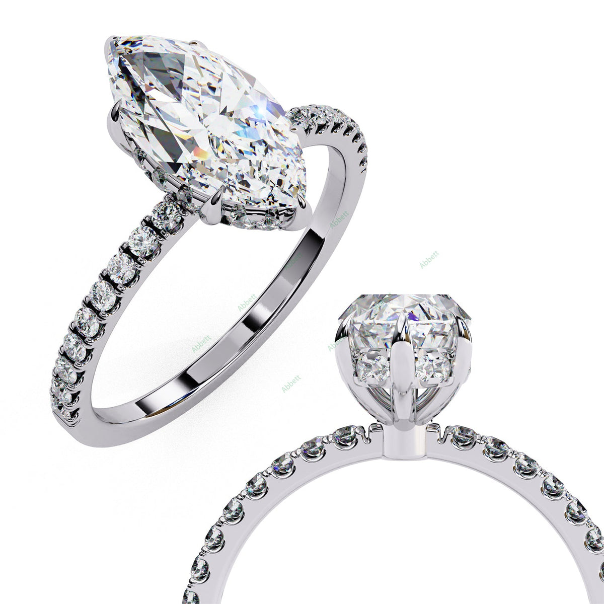 Hidden Halo Engagement Ring ENHI1566