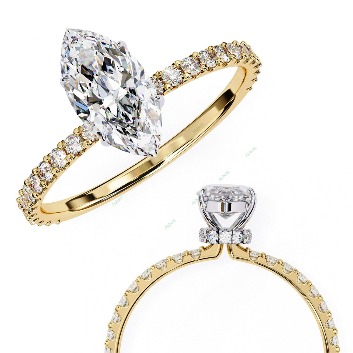 Hidden Halo Engagement Ring ENHI1583