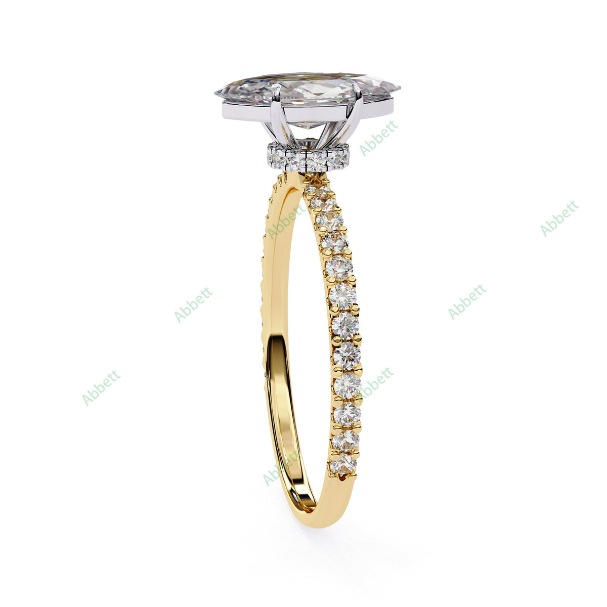 Hidden Halo Engagement Ring ENHI1583