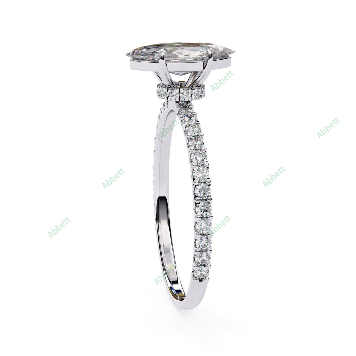 Hidden Halo Engagement Ring ENHI1583