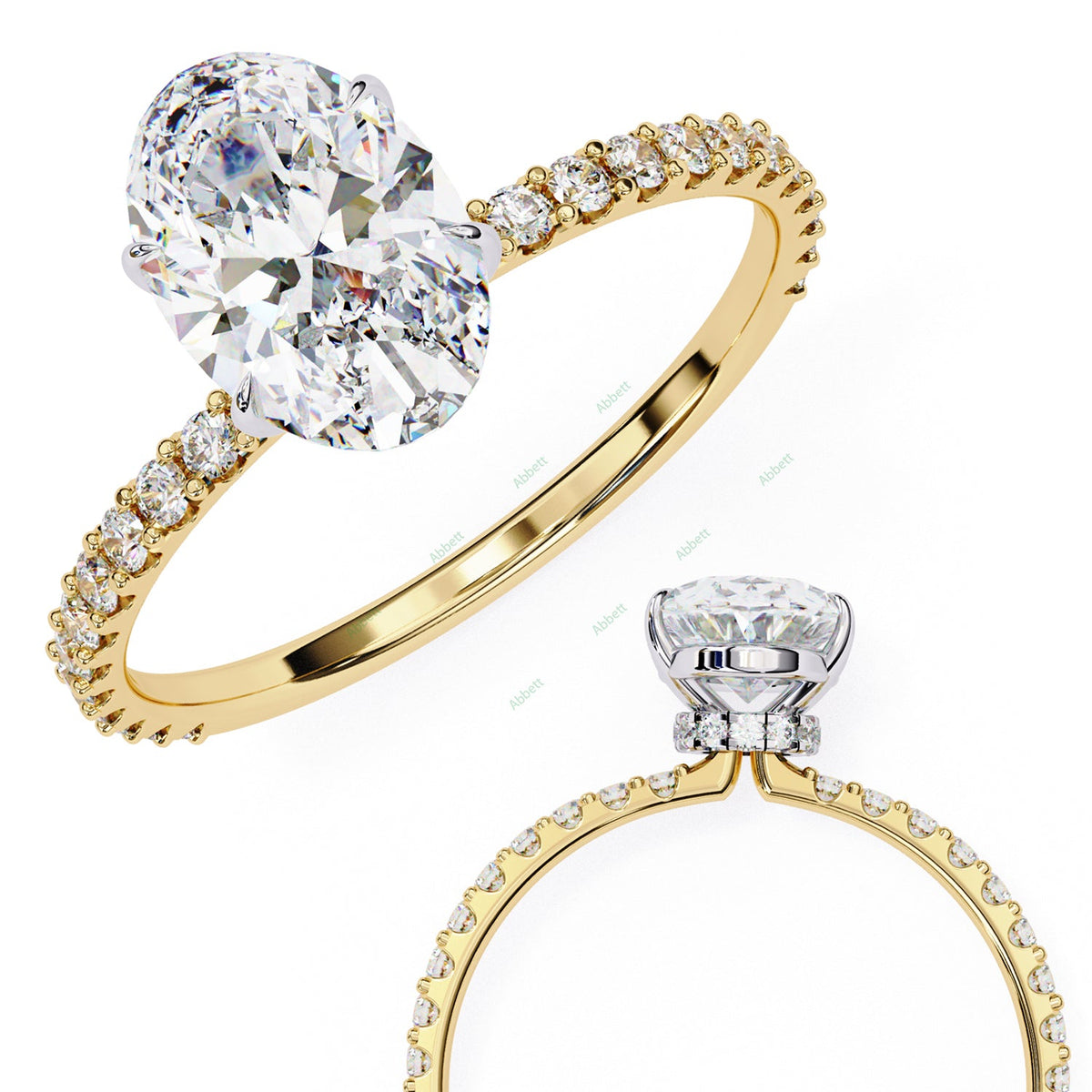 Hidden Halo Engagement Ring ENHI1584