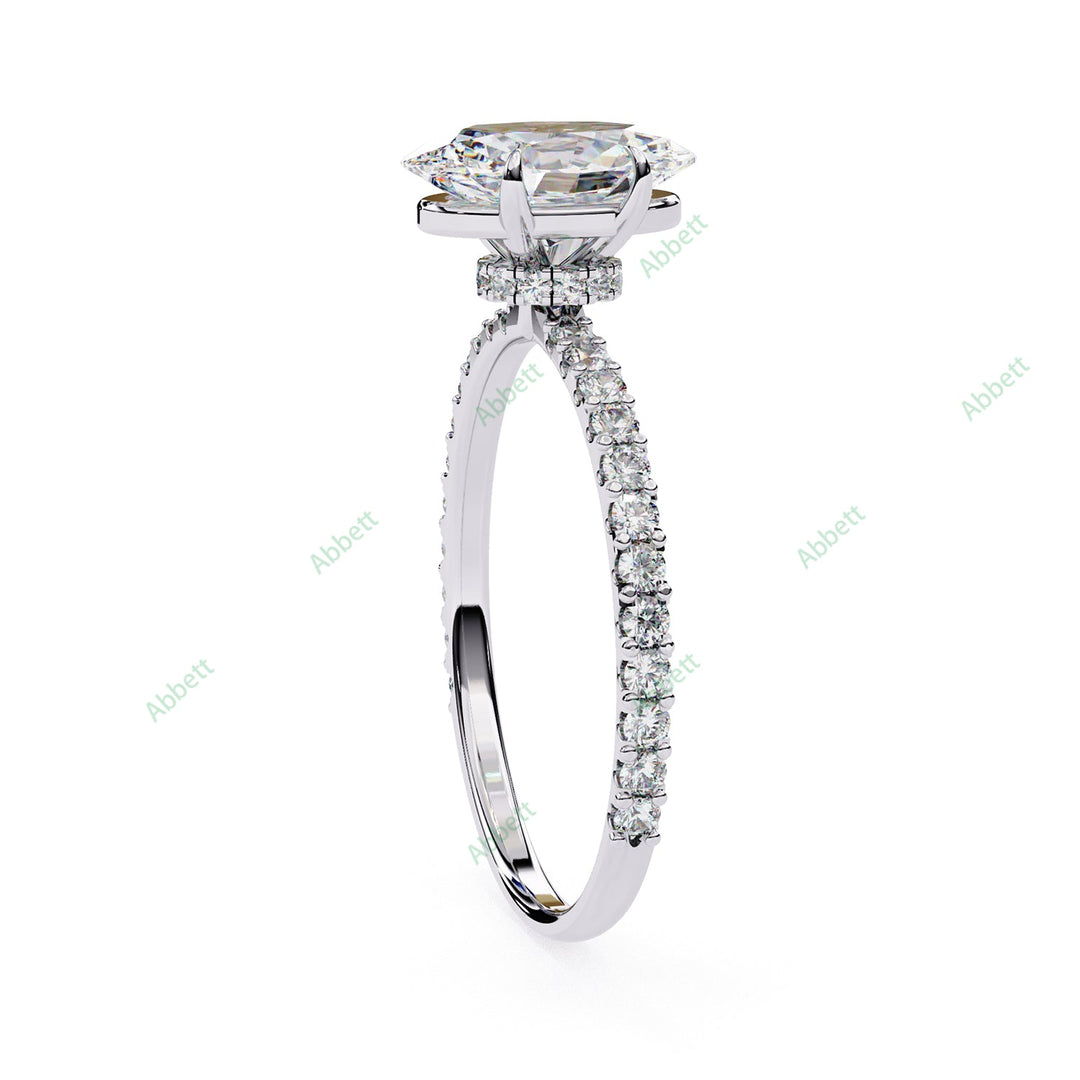 Hidden Halo Engagement Ring ENHI1584