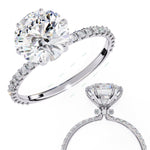 Load image into Gallery viewer, Hidden Halo Engagement Ring ENHI1586
