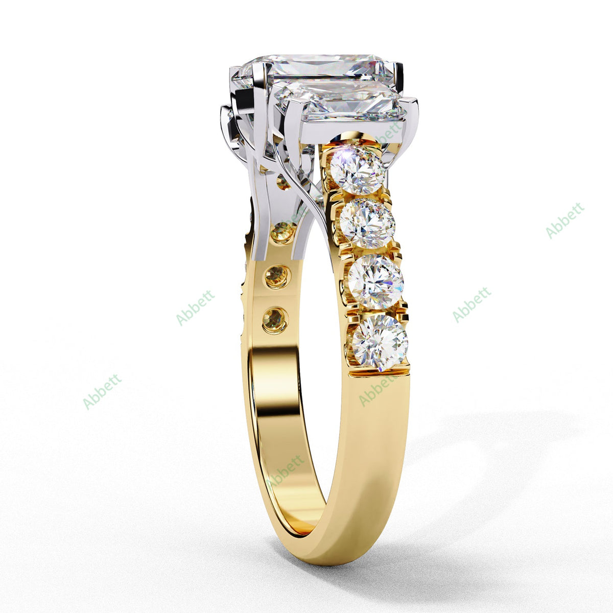 Three Stone Engagement Ring ENTH1055