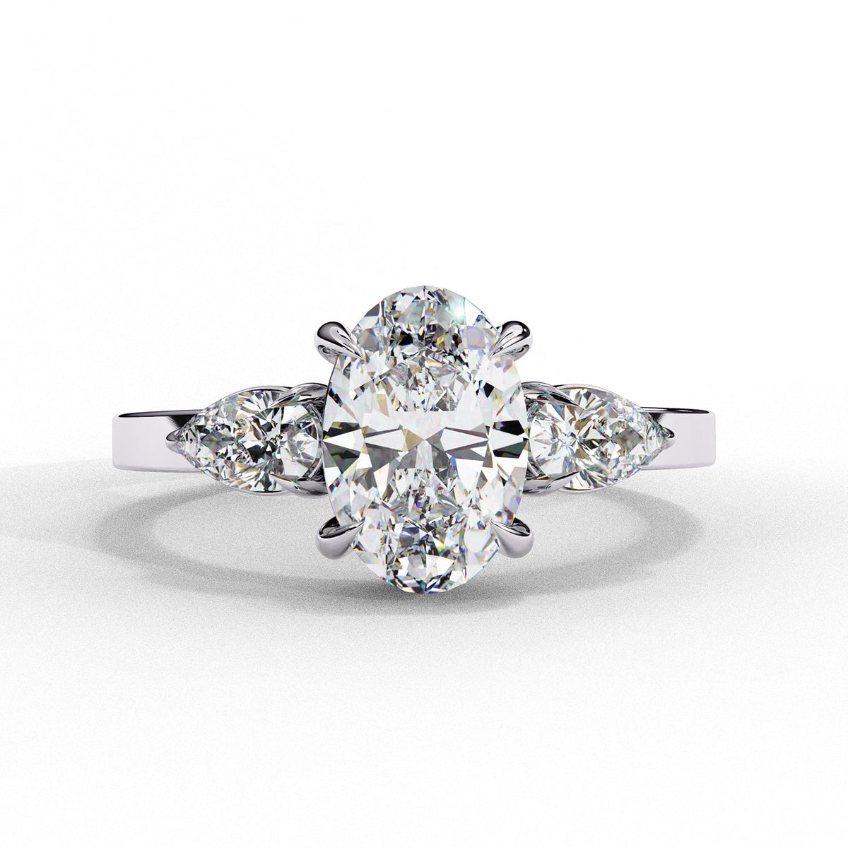 Three Stone Engagement Ring ENTH1060
