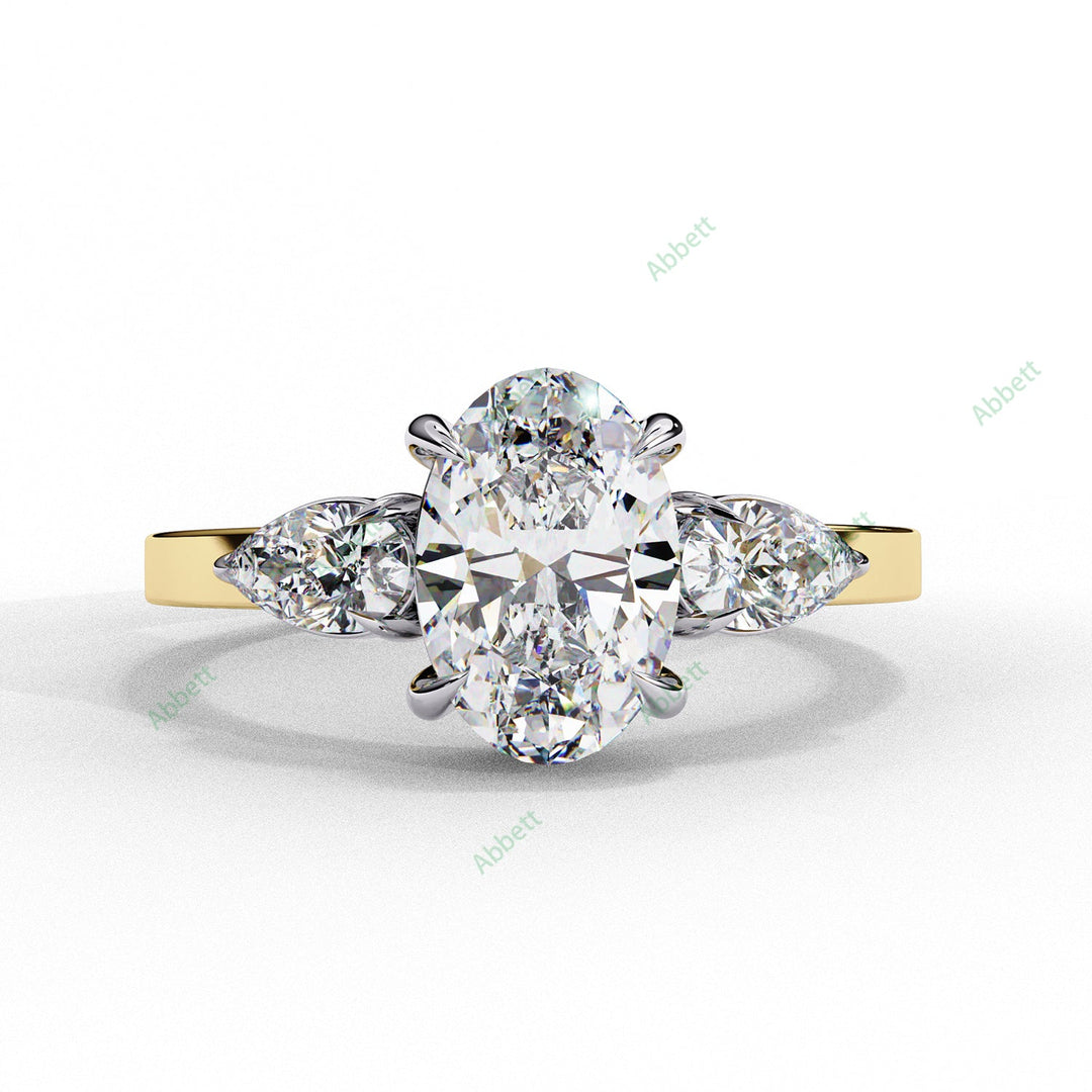 Three Stone Engagement Ring ENTH1060