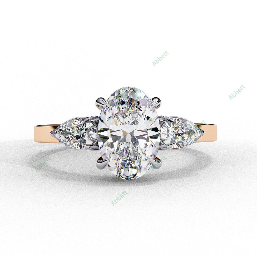 Three Stone Engagement Ring ENTH1060