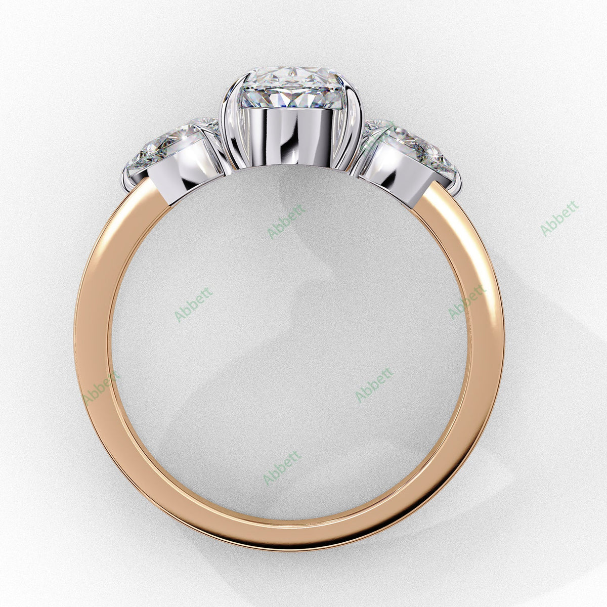 Three Stone Engagement Ring ENTH1060