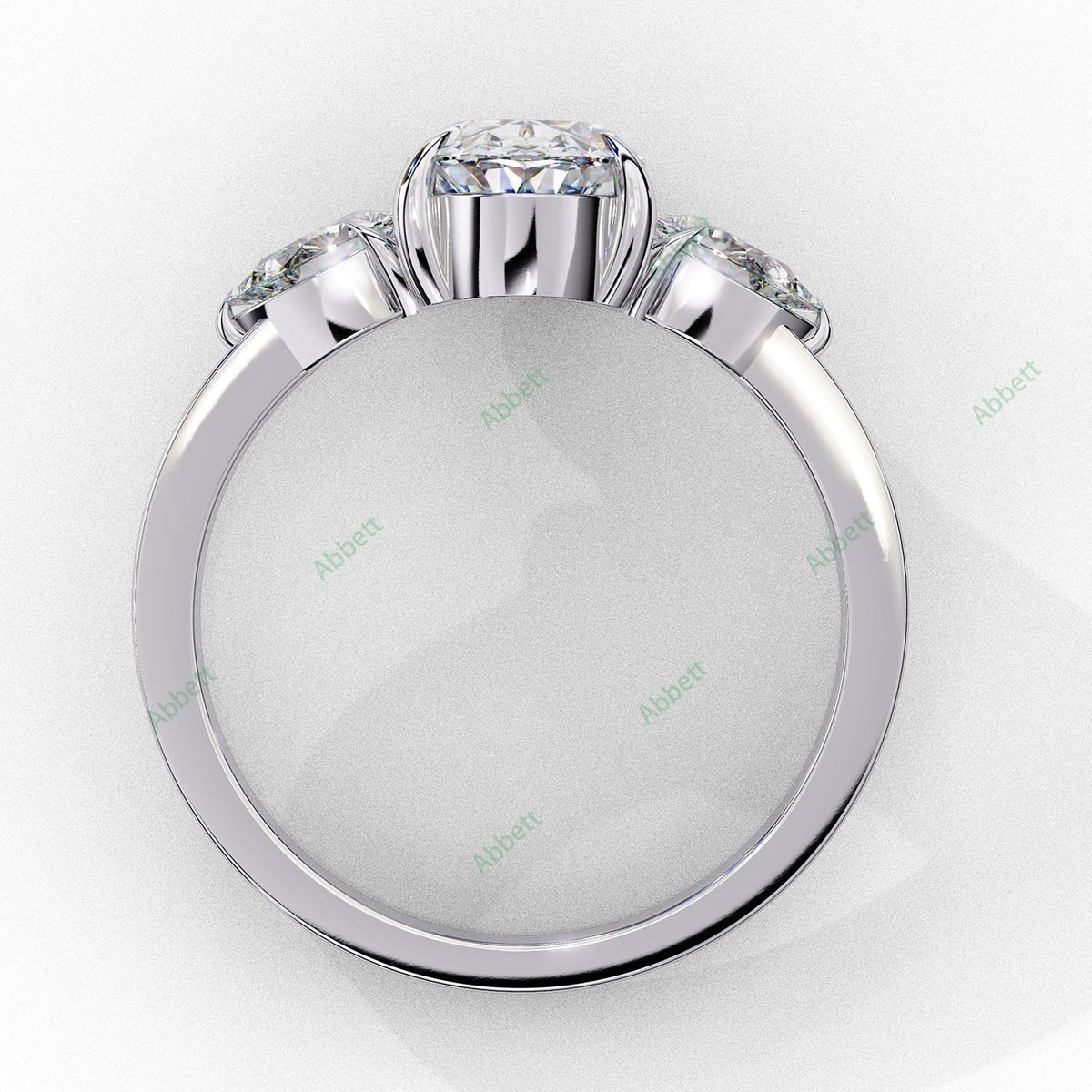 Three Stone Engagement Ring ENTH1060