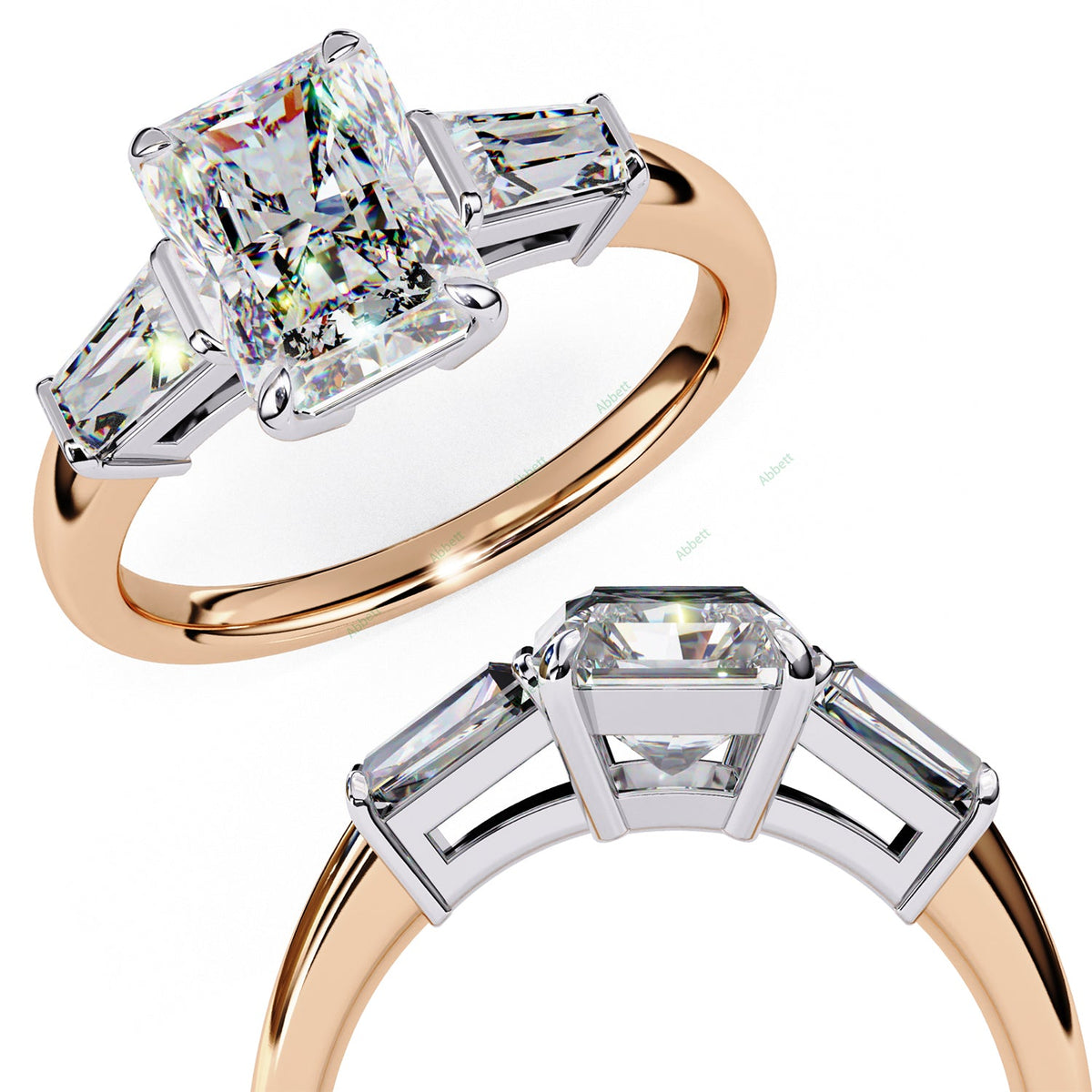 Three Stone Engagement Ring ENTH1061