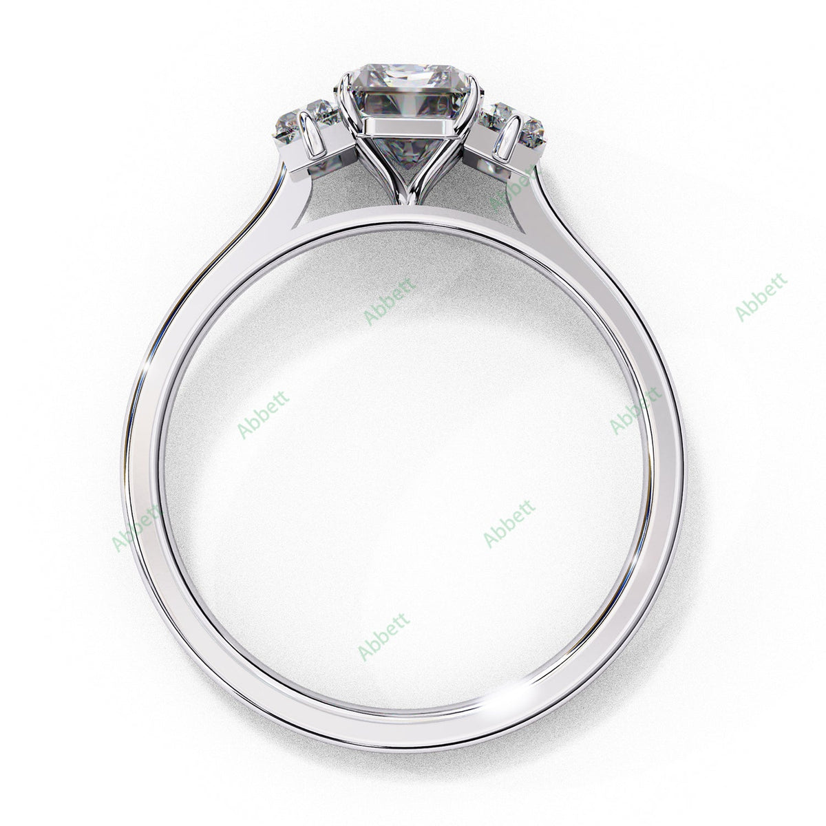 Three Stone Engagement Ring ENTH1064