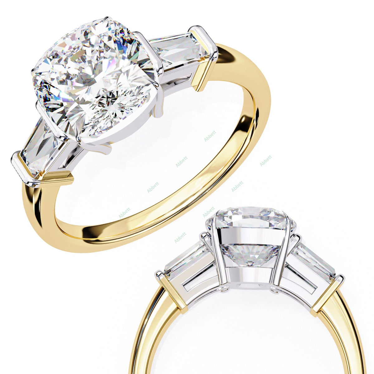 Three Stone Engagement Ring ENTH1100