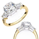 Load image into Gallery viewer, Three Stone Engagement Ring ENTH1100
