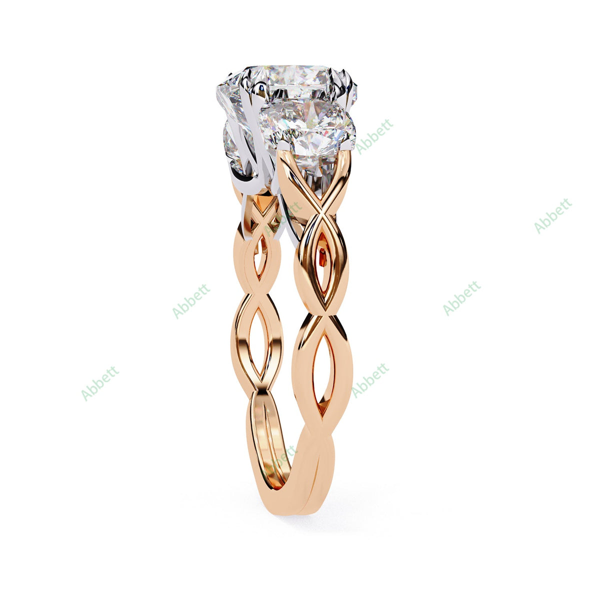 Three Stone Engagement Ring ENTH1101