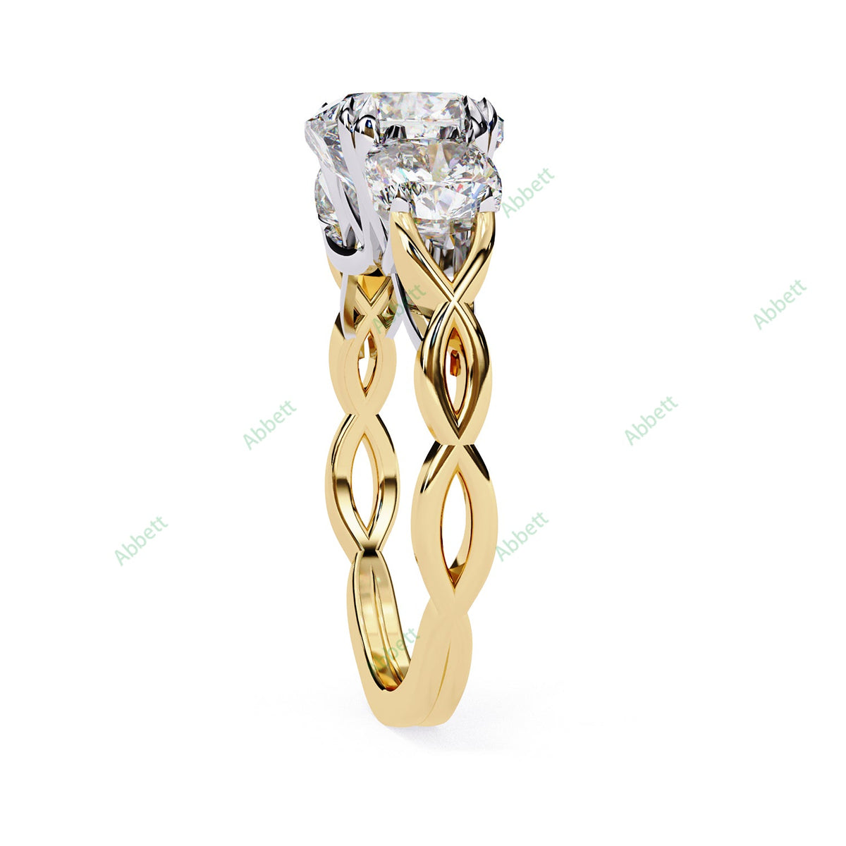 Three Stone Engagement Ring ENTH1101